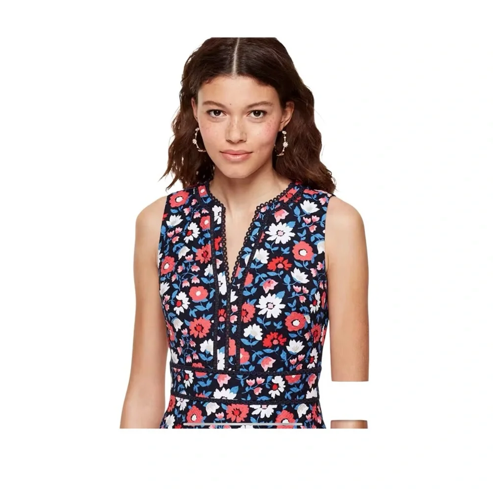 Kate Spade Shore Thing Daisy Jacquard Sheath Preppy Dress